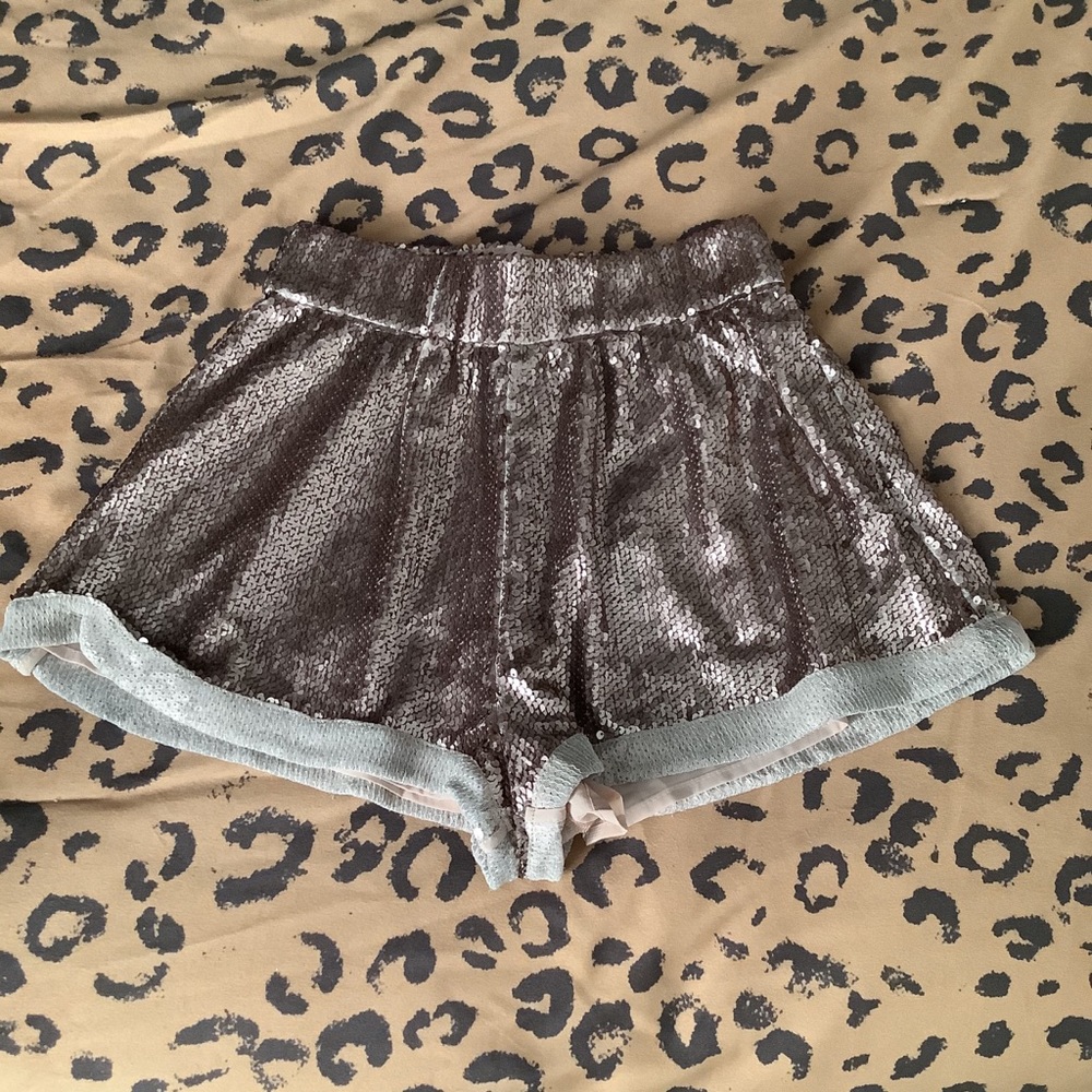 Bronze Sequin Shorts